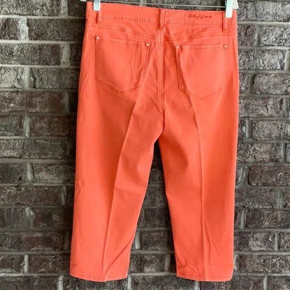 Ethyl jeans two capri size 8 colors pale pink and orange - Picture 3 of 12